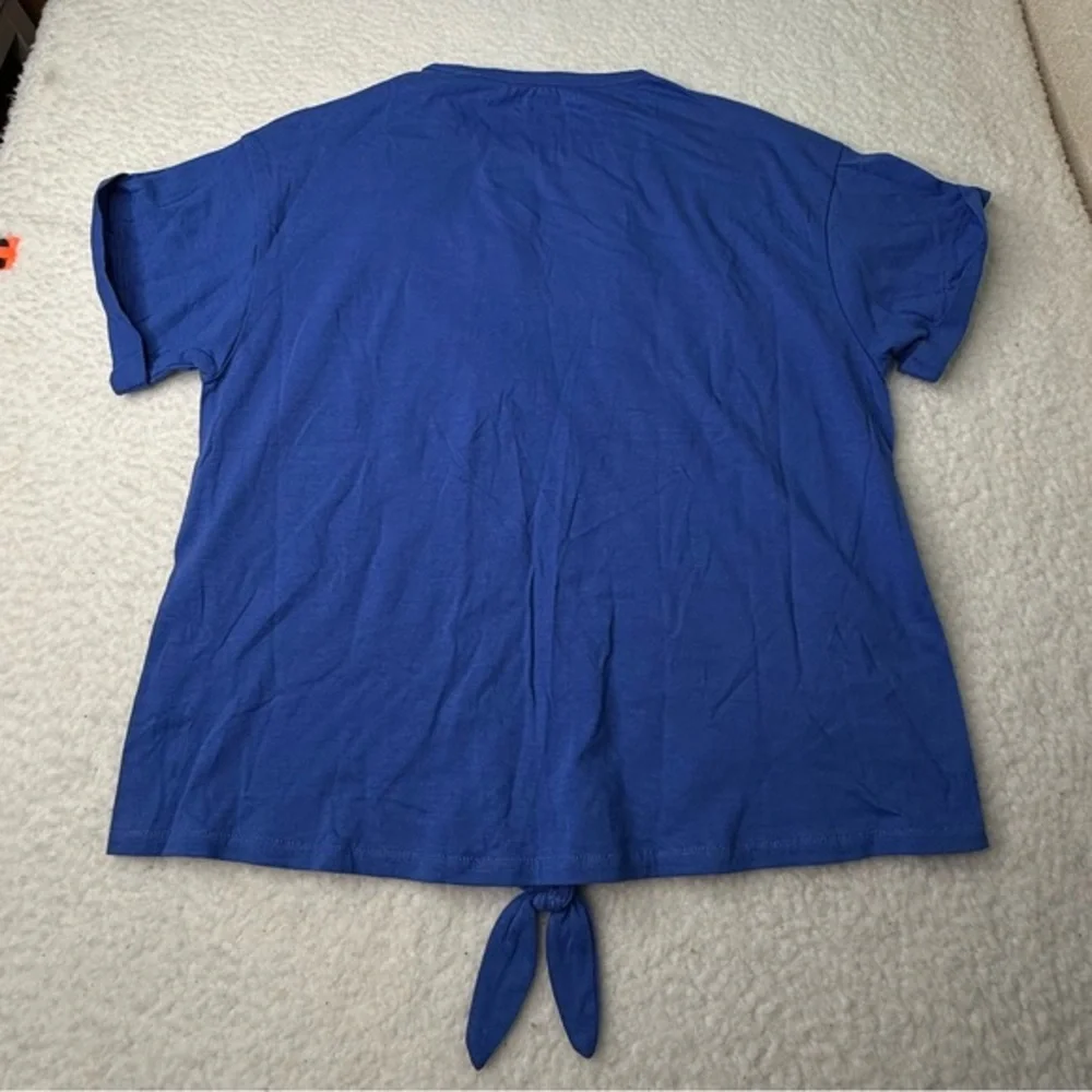 Tommy Hilfiger Big Girls Blue‎ Front Tied Short Sleeve Short Sz L (12-14) NWT